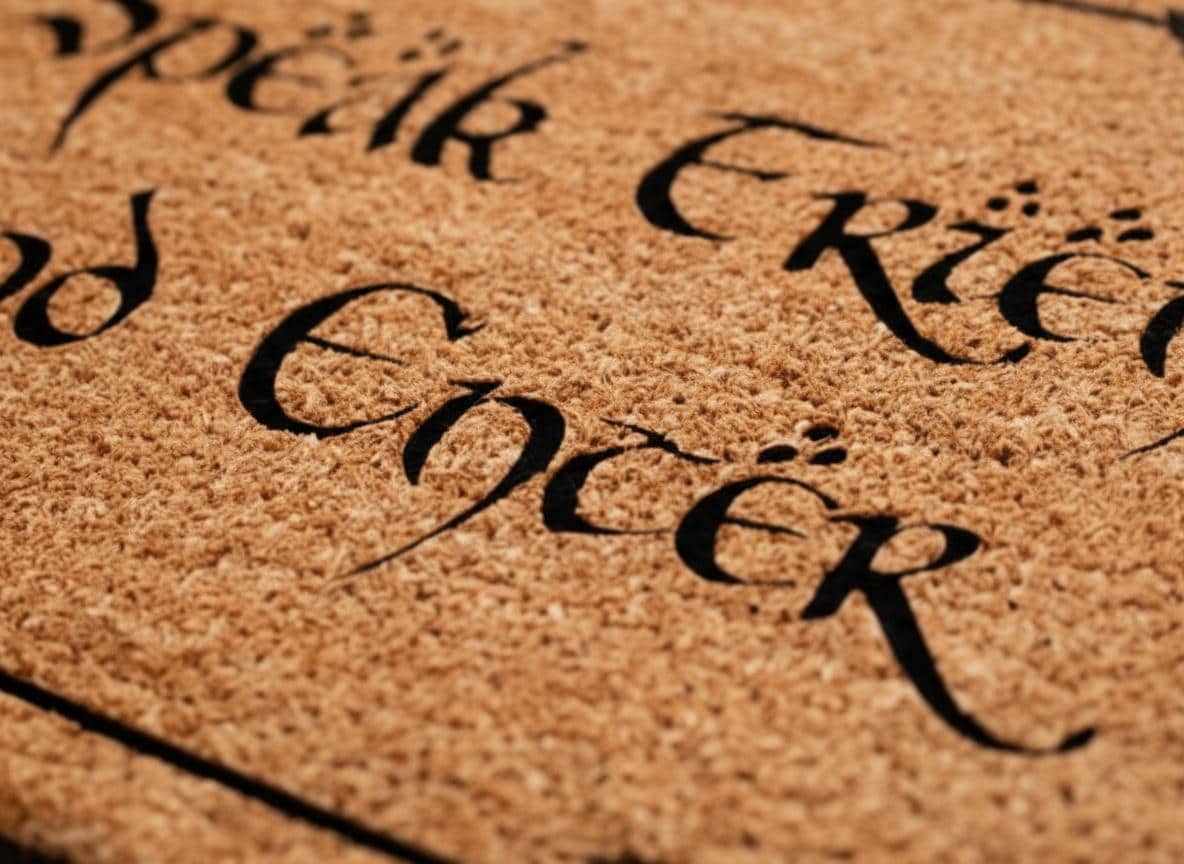 Speak Friend and Enter Coir Doormat, Lord of the Rings Welcome Mat