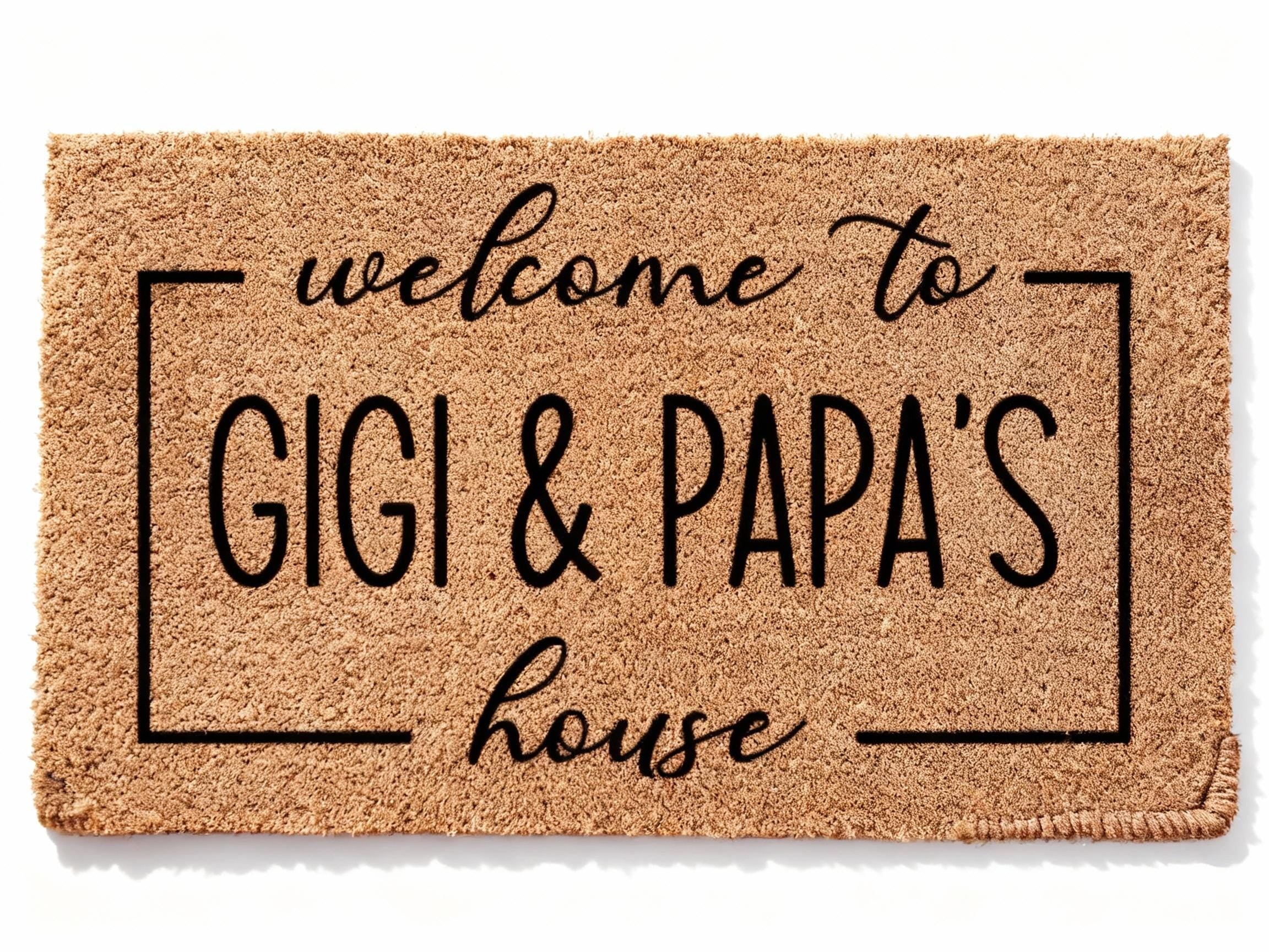 Nana & Papa's House Doormat – Custom Coir Welcome Mat