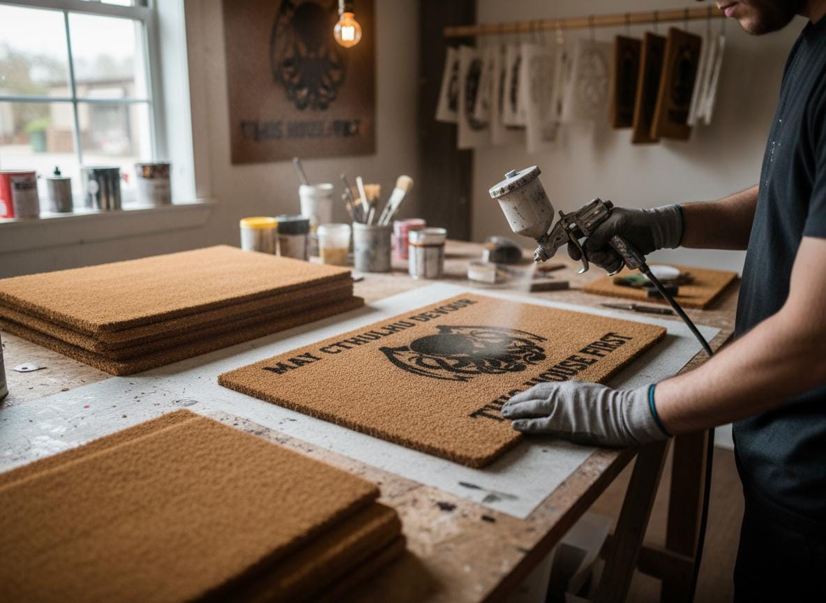 Cthulhu Doormat – Funny Horror Welcome Mat, Lovecraft Gift