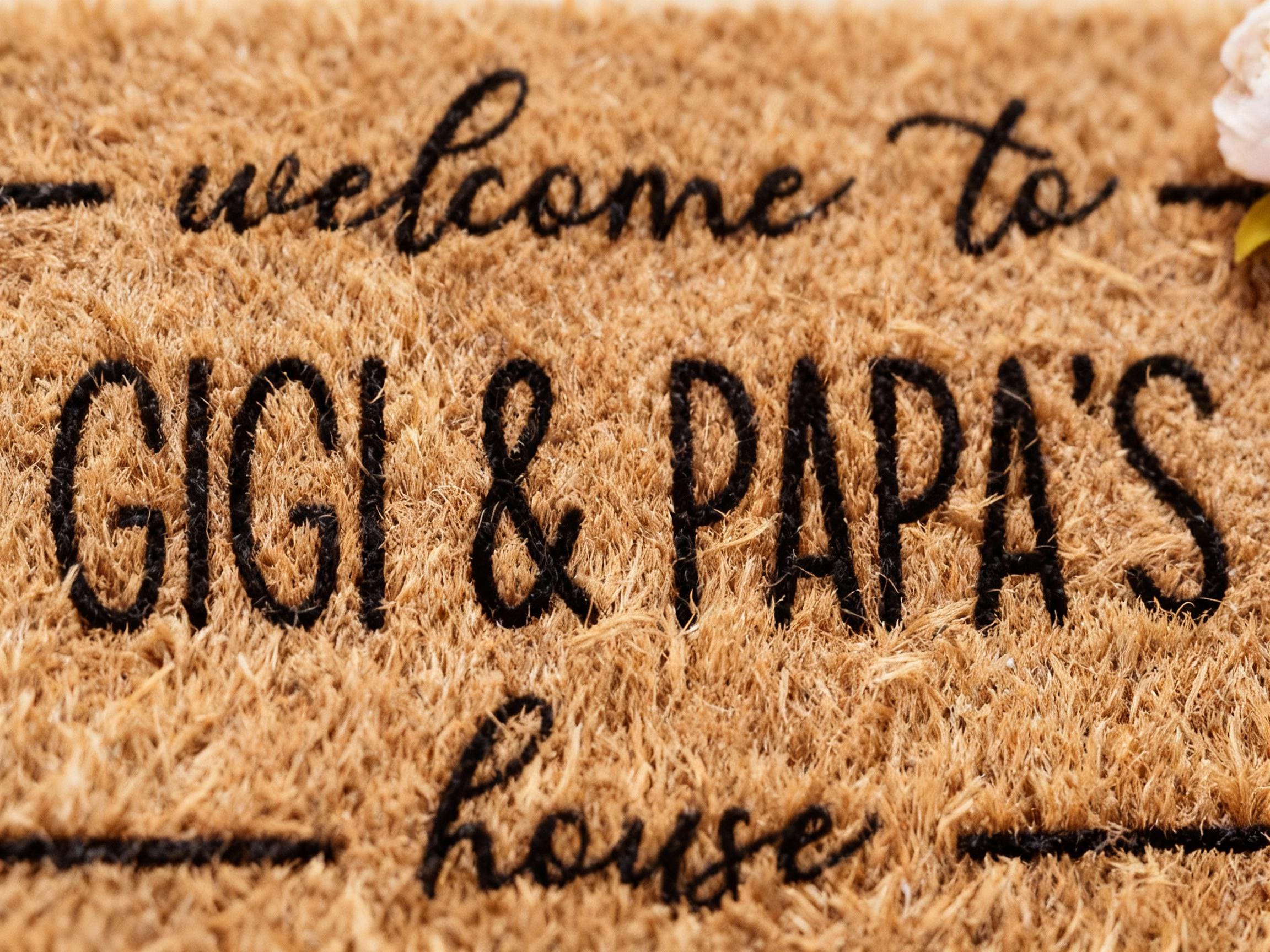 Nana & Papa's House Doormat – Custom Coir Welcome Mat