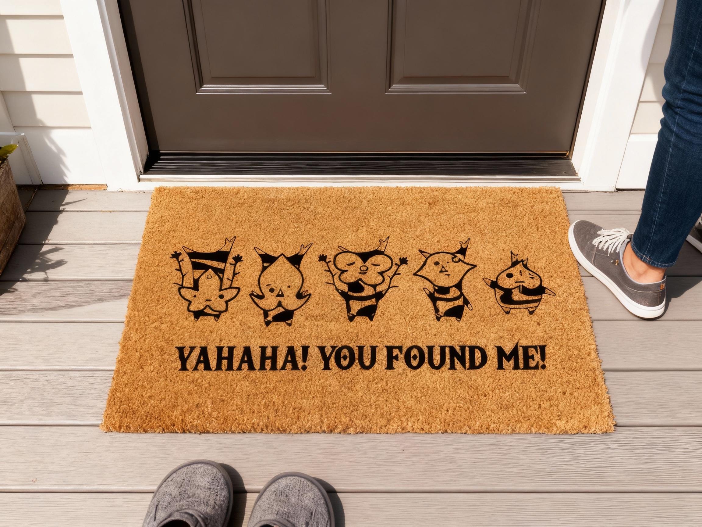 Korok Seed Doormat, Zelda Lover Gift, Non-slip Coir Mat