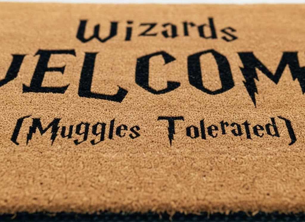 Wizards Welcome Doormat: Funny Movie Home Decor