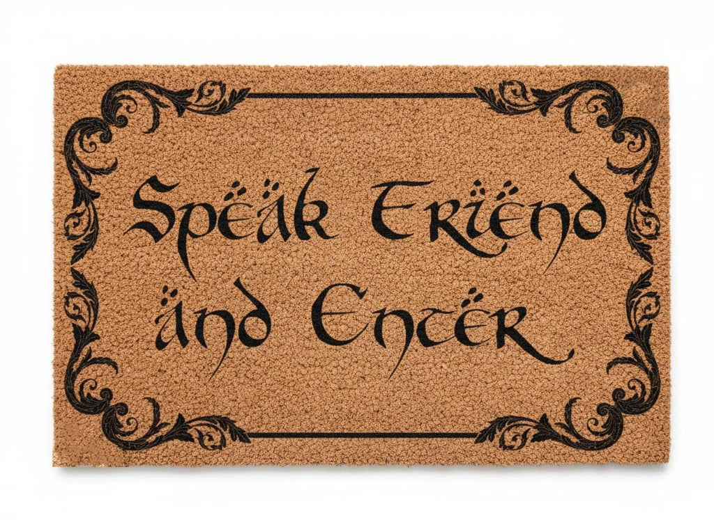 Speak Friend and Enter Coir Doormat, Lord of the Rings Welcome Mat
