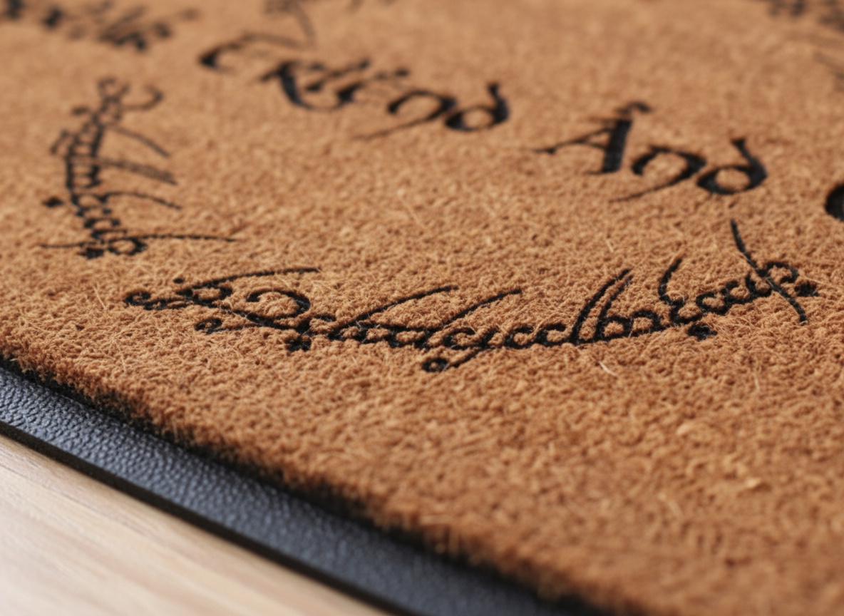 Speak Friend and Enter Coir Doormat, Lord of the Rings Decor