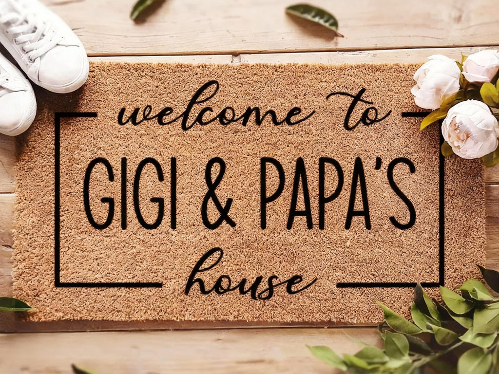 Nana & Papa's House Doormat – Custom Coir Welcome Mat