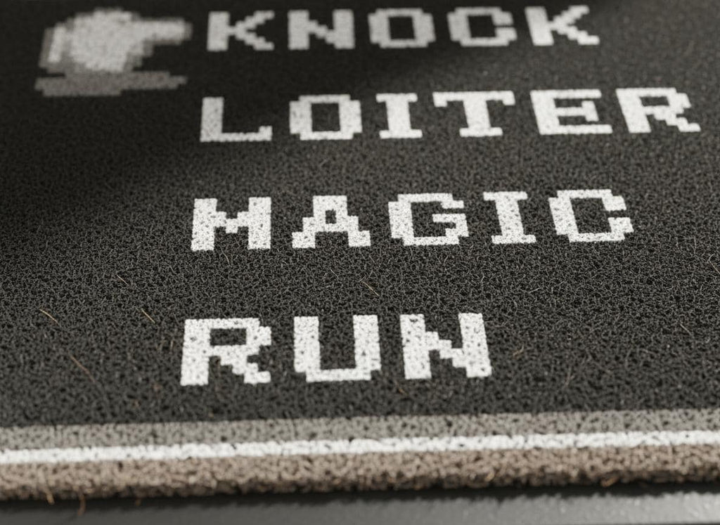 RPG Menu Coir Doormat, Funny Gamer Welcome Mat