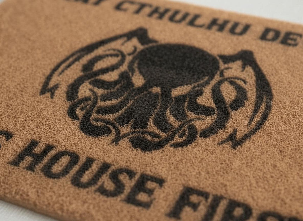 Cthulhu Doormat – Funny Horror Welcome Mat, Lovecraft Gift